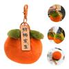PLAFOPE Cute Plush Persimmon Keychain Furry Backpack Charm Pendant Soft Fluffy Keyring for Bags Handbags Wallets Car Accessories Premium Quality Cartoon Keychain Decoration view 4
