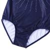 BAOHULU Girls Gymnastics Leotards One-piece 3-14 Years Kids Practice Outfit B293_RedNavy_14A view 3