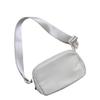 Bettissi Mini Belt Bag Fanny Pack for Women, Men, Junior, Teens, Unisex Fashion Waist Crossbody Sling Bags, Travel Biking, Everywhere with Adjustable Strap, Lightweight Nylon Waterproof (Ivory) view 1