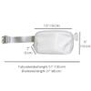 Bettissi Mini Belt Bag Fanny Pack for Women, Men, Junior, Teens, Unisex Fashion Waist Crossbody Sling Bags, Travel Biking, Everywhere with Adjustable Strap, Lightweight Nylon Waterproof (Ivory) view 3