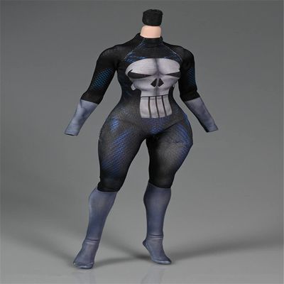 Fremego 1/6 Scale Female Clothes,Female Tight Stretch Bodysuit Jumpsuit Outfit Clothing for 12inch PH TBL JO Seamless Action Figure Body (H)
