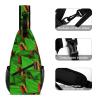 Linkasi Zambia Flag Sling Bag Chest Backpack Messenger Bag for Travel Hiking view 3