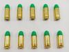 32 ACP AUTO Snap caps - Dummy Training Rounds - Set of 10 (Green & Brass) view 2
