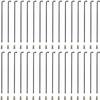 S SENQI Bicycle Spokes Electric Bicycle E-Bike Tricycle Wheel 13G 2.2mm Steel 90mm-305mm with Copper Cap 36pcs Black view 1