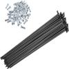 S SENQI Bicycle Spokes Electric Bicycle E-Bike Tricycle Wheel 13G 2.2mm Steel 90mm-305mm with Copper Cap 36pcs Black view 3