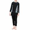 Girls Swimwear Conservative Swimwear Kids Muslim Full Cover Girls Moderate Summer Swimwear Beachwear (Black, 2-3Years) view 2
