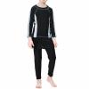 Girls Swimwear Conservative Swimwear Kids Muslim Full Cover Girls Moderate Summer Swimwear Beachwear (Black, 2-3Years) view 3