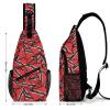 Linkasi Trinidad and Tobago Flag Sling Bag Chest Backpack Messenger Bag for Travel Hiking view 2