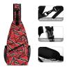 Linkasi Trinidad and Tobago Flag Sling Bag Chest Backpack Messenger Bag for Travel Hiking view 3