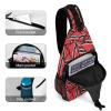 Linkasi Trinidad and Tobago Flag Sling Bag Chest Backpack Messenger Bag for Travel Hiking view 4