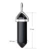 14 Colors Stone Hexagon Pendant Crystal Necklace Sweater Chain Quartz Point Pendant 41x10mm 1Pcs (Color : Red stone-1pc) view 4