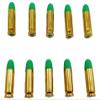 38 Super Snap caps - Dummy Training Rounds - Set of 10 (Green & Brass) view 1