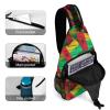 Linkasi Guinea-Bissau Flag Sling Bag Chest Backpack Messenger Bag for Travel Hiking view 4