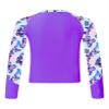 Hedmy Girls Summer Tropical Long Sleeve Rash Guard Top T-Shirts Swim Shirt Sun Protection Quick Dry Swimsuit Purple 16 Years view 2