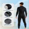 REALON Mens Womens Wetsuit 5/4mm Neoprene Scuba Diving Long Sleeve Back Zipper Thermal Wet Suits Cold Water Keep Warm view 3