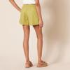 Amazon Essentials Women's Cotton Shorts Mid-Rise Pull-On, Relaxed-Fit, Dark Yellow, X-Small view 2