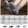 SooGree Rain Boot Covers Waterproof Rain Shoe Covers Silicone Shoe Protector Overshoes Sand Control Non-Slip Foldable Reusable Galoshes for Men Women Rainy Outdoor Cycling Fishing Camping (L, Gray) view 2
