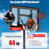 Goplus Portable Basketball Hoop Goal System, 4.25FT-10FT Height Adjustable, 44 Inch Shatterproof Backboard, 18" Basket Rim, Wheels, Fillable Base. Basketball Stand for Adults Indoor Outdoor view 4