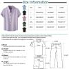 Ymosrh Mens Shirts, Shirts for Men Cool Shirts Black Short Sleeve Button Down Shirts Men's Spring Summer Casual Linen Solid Color Short Shirt Loose Turn-Down Collar Shirt Shirts Casual (L, Coffee) view 3