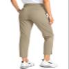 Soothfeel Women's Pants with 4 Pockets 7/8 Stretch High Waisted Sweatpants Travel Athletic Work Golf Pants for Women (Light Khaki, Small) view 3