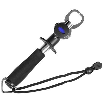 Fish Lip Gripper with Lanyard Rope, Fishing Pliers Hook Remover Split Ring, Fly Fishing Gripper with Tape Measure and Scale, Fishing Gear Set