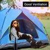 2/3/4 Person Instant Camping Tent with Carrying Bag,Easy Set Up Portable Dome Family Tent,Waterproof Lightweight Outdoor Tent for Backpacking, Hiking or Beach (Beige,3-4 People) view 3