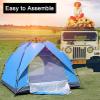 2/3/4 Person Instant Camping Tent with Carrying Bag,Easy Set Up Portable Dome Family Tent,Waterproof Lightweight Outdoor Tent for Backpacking, Hiking or Beach (Beige,3-4 People) view 4