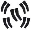 KUHNMARVIN Women Compression Arm Sleeves for men to Cover Arms Tattoo Cover-Up Volleyball Sleeve Softball Pickleball (5 Pairs Black) view 1