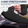KUHNMARVIN Women Compression Arm Sleeves for men to Cover Arms Tattoo Cover-Up Volleyball Sleeve Softball Pickleball (5 Pairs Black) view 2