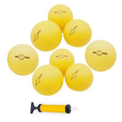 Aolowewin 8-Pack Spike Replacement Balls with Pump, Rubber Water Polo Balls