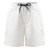 Alvivi Toddler Baby Girls Boys Cotton Linen Shorts Elastic Waistband Solid Color Booty Shorts White B 2-3 Years view 1