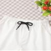 Alvivi Toddler Baby Girls Boys Cotton Linen Shorts Elastic Waistband Solid Color Booty Shorts White B 2-3 Years view 4