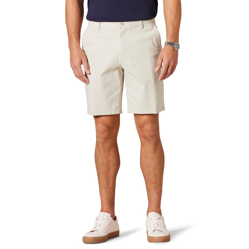 Amazon Essentials Men's Slim-Fit 9" Stretch Chino Shorts, Stone, 40