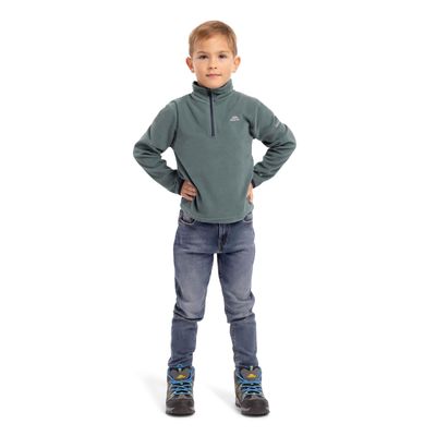 Trespass Boys' Etto Ultralight Microfleece Jackets, Spruce Green, years 11-12