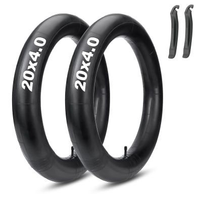 20x4 Fat Tire Bike Tubes: MOHEGIA 2 Pack 20x4.0 Electric Fat Bicycle Inner Tubes AV 32mm Schrader Valve,Premium Butyl Rubber Replacement Tubes with 2 Tire Levers
