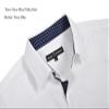 Alex Vando Mens Dress Shirts Regular Fit Long Sleeve Stretch Business Dress Shirts for Men,White,5X Large view 3