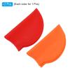 PATIKIL Silicone Swim Cap, 2 Pack Waterproof Swimming Hat Non-Slip Adult Swimming Caps for Women and Men Swim Training Racing, Orange Red view 3