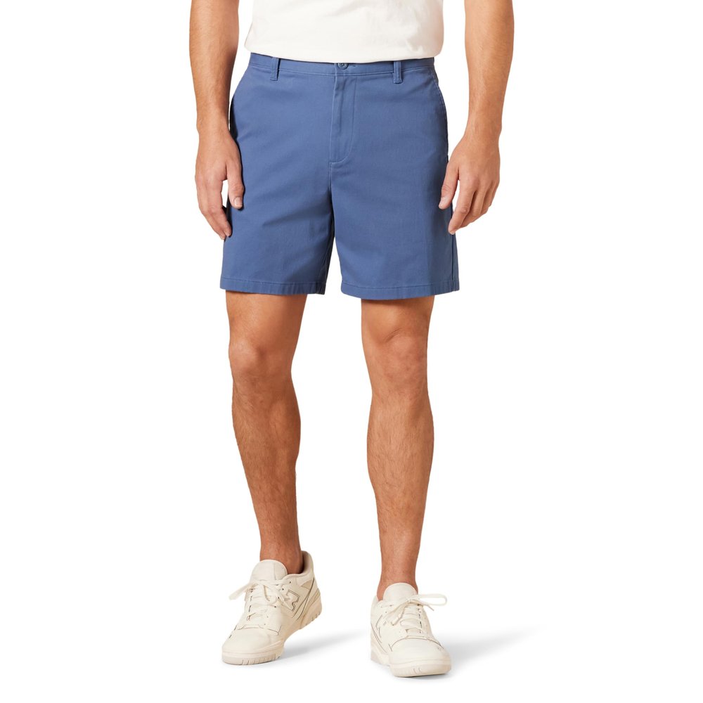 Amazon Essentials Men's Classic-Fit 7" Comfort Stretch Chino Shorts, Dark Blue, 38