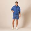 Amazon Essentials Men's Classic-Fit 7" Comfort Stretch Chino Shorts, Dark Blue, 40 view 4