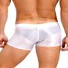 Agoky Men's Underwear Ice Silk Boxer Breathable Seamless Transparent Briefs Smooth Underpants White Medium view 2