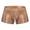 Freebily Men's Breathable Ice Silk Boxer Briefs Cool Elastic Nylon Trunk Transparent Stretch Panties Coffee X-Large view 1