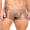 Freebily Men's Breathable Ice Silk Boxer Briefs Cool Elastic Nylon Trunk Transparent Stretch Panties Coffee X-Large view 3