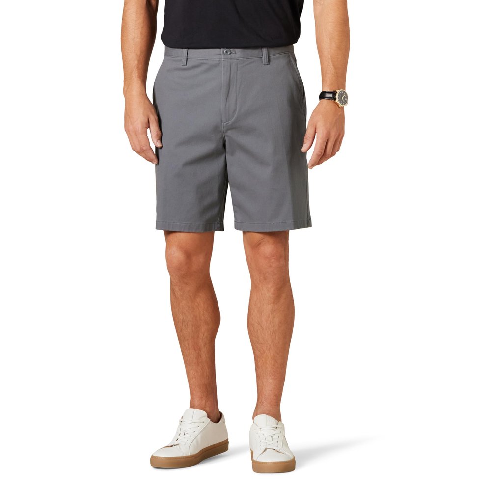 Amazon Essentials Men's 9" Comfort Stretch Chino Shorts, Charcoal, 29
