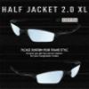 ToughAsNails Replacement Lenses for Oakley Half Jacket 2.0 XL Sunglasses - HyperVision Plus Midnight Chrome - Polarized Ultra view 3