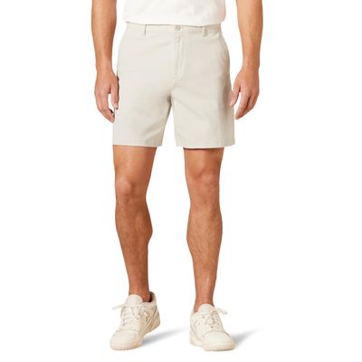 Amazon Essentials Men's Classic-Fit 7" Comfort Stretch Chino Shorts, Stone, 40