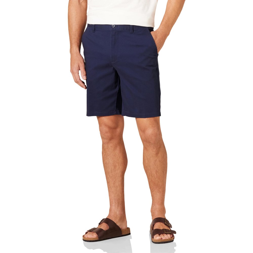 Amazon Essentials Men's Slim-Fit 9" Stretch Chino Shorts, Navy, 36