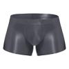 Agoky Men's Underwear Ice Silk Boxer Breathable Seamless Transparent Briefs Smooth Underpants Dark Grey Medium view 1