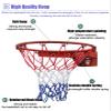 DAKAJA Basketball Hoops Wall Mounted 10 Ft Adjustable, Heavy Duty Basketball Hoops & Goals, Universal Backboard Set for Outdoor Garden Driveway view 4