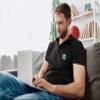 ALLNTRENDS Vegan Logo Embroidered Men's Polo Shirt (as1, Alpha, x_l, Regular, Regular, Forest Green) view 4