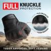 NoCry Tactical Gloves for Men with Flexible Knuckle Guards  Durable Design with Reinforced Palms and Stitching  Perfect Combat Gear with Touchscreen Compatible Fingers view 2